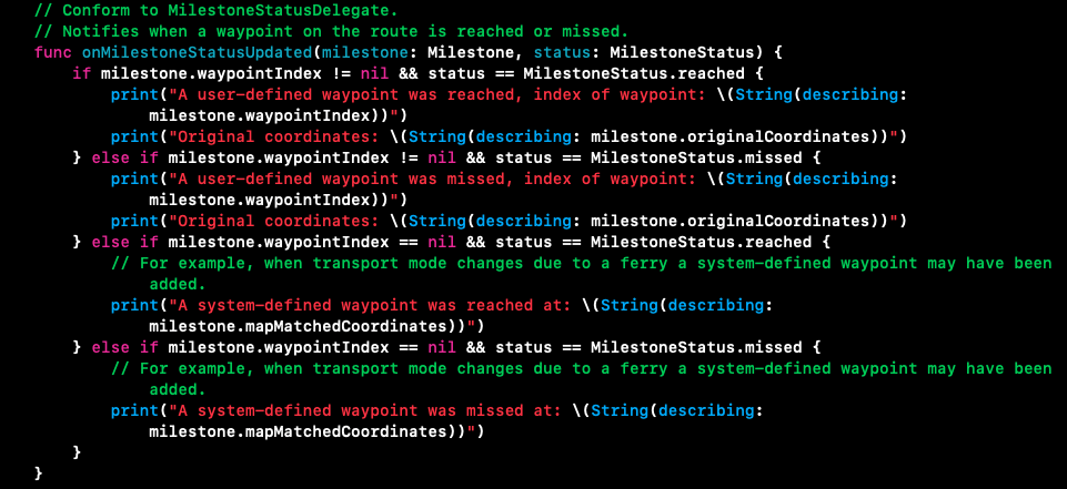 Visual Navigator with HERE Map